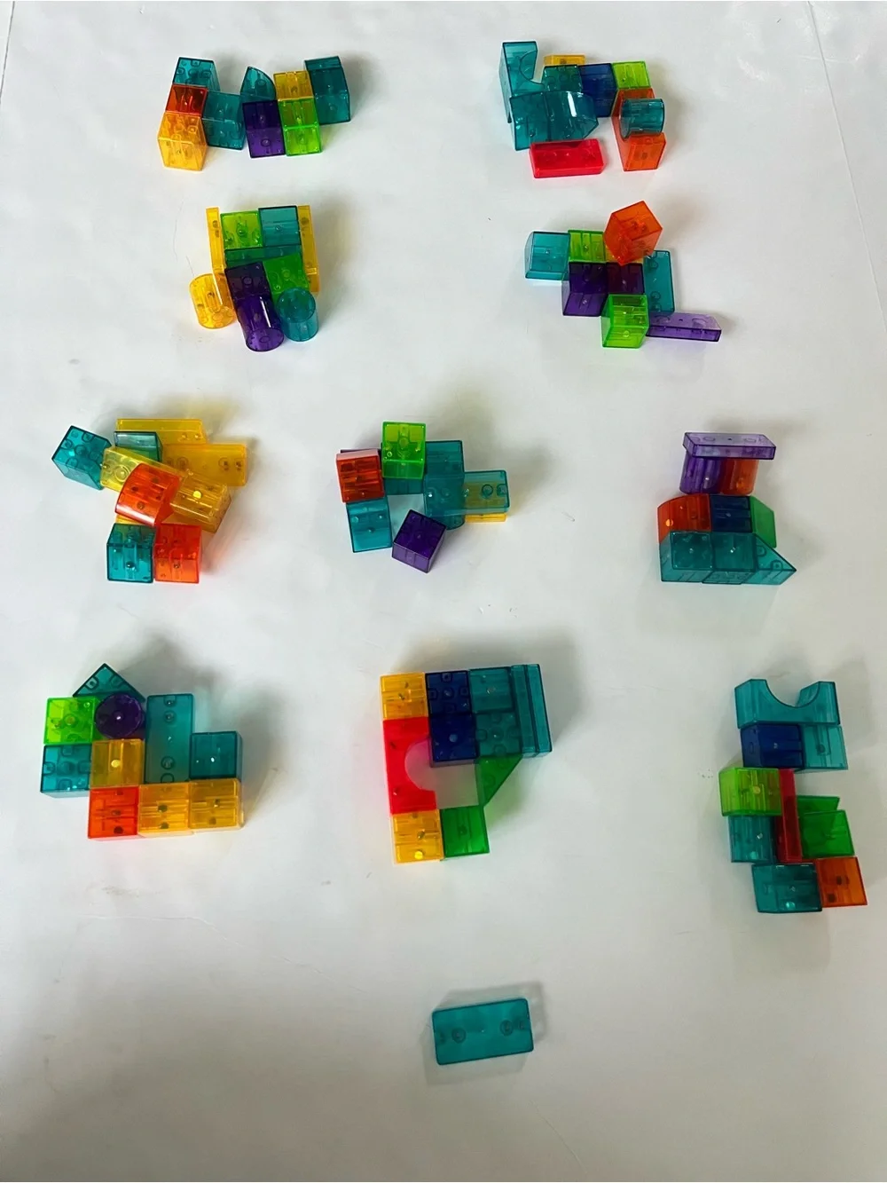 Play Brainy 101 Piece Magnetic Cubes 3D Building Set Stem Educational Montessori